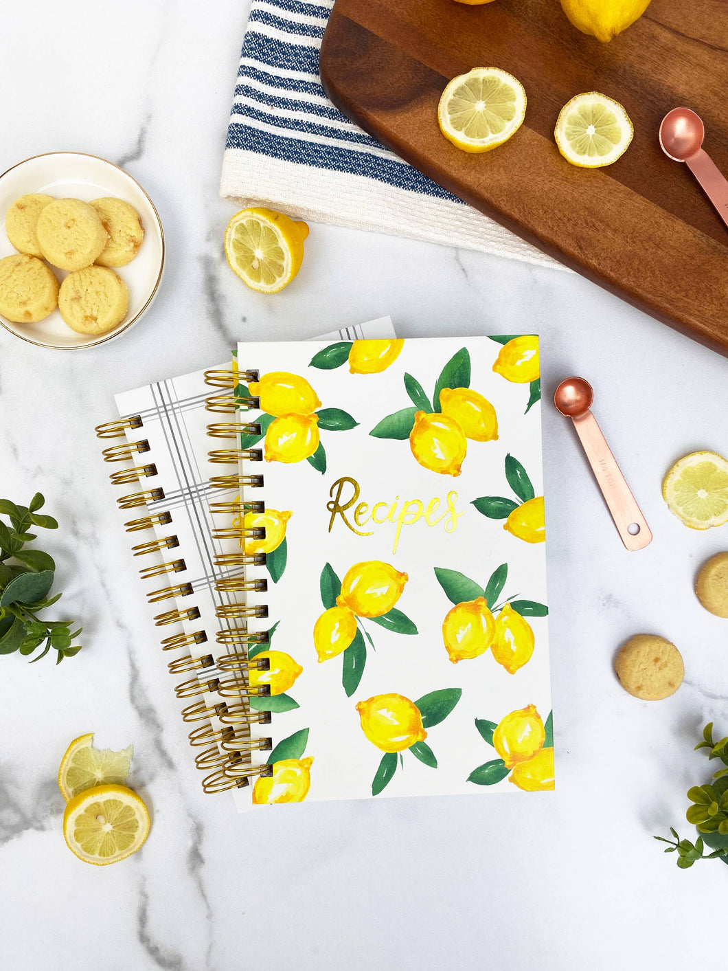 Lemons Kitchen Recipe Hardcover Journal